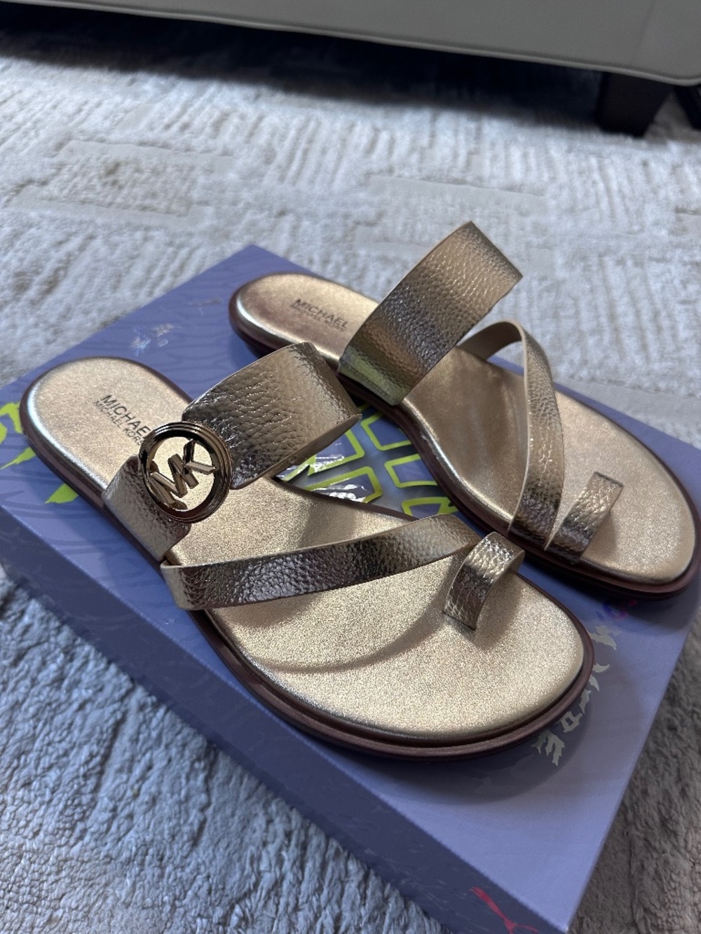 Michael Kors Gold Sandals